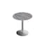 Holland Bar Stool Co 30 Tall OD214 St Steel Table Base w22 Dia foot and 32 Dia Greystone Top, IndoorOutdoor OD214-2230SSODS32RGryStn - alternate 1